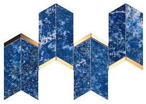 Marvel Chevron Ultramarine (9MCP) 17x41,4 Керамическая плитка Atlas Concorde