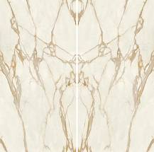 Керамогранит Calacatta Gold Bookmatch Silk - 12mm ST (AKE9) Atlas Concorde