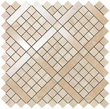 Marvel Trav. Alabastrino Diagonal Mosaic (9MVA) 30,5x30,5 Керамическая плитка Atlas Concorde