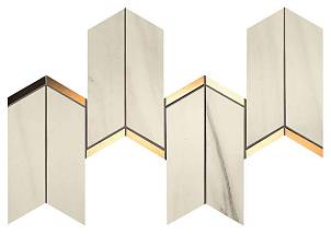 Marvel Chevron Bianco Fantastico (9MCN) 17x41,4 Керамическая плитка Atlas Concorde